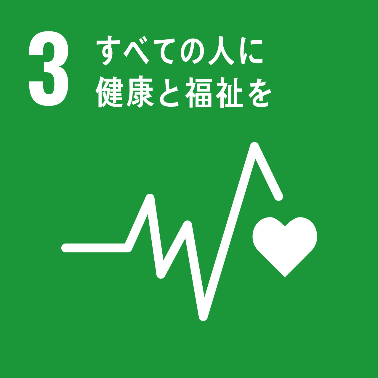 SDGs　3　健康　福祉