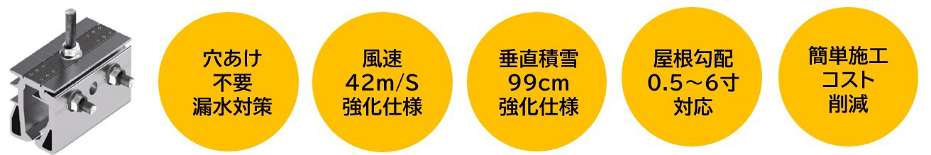レジリエンス　金属縦葺掴み工法